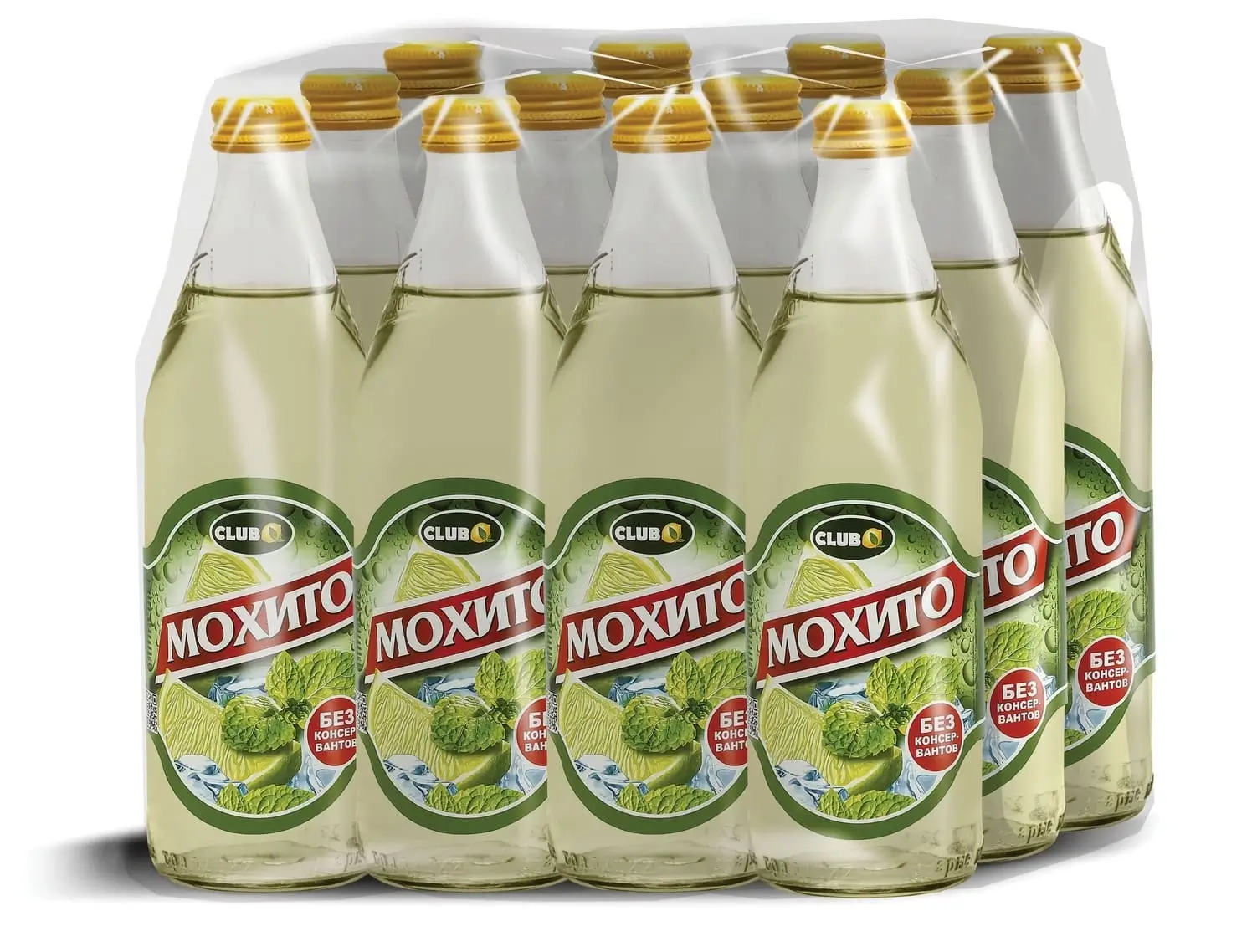 Газированный напиток "Старые добрые традиции"  Мохито 0,5 литра, 12 шт от магазина Одежда+