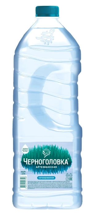 Вода питьевая Черноголовка 2,5 литра негазированная, пэт, 4 шт. в уп. от магазина Одежда+
